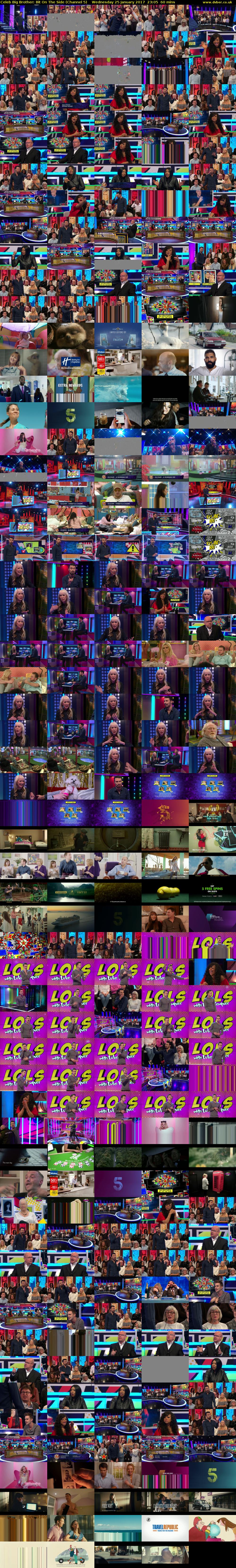 Celeb Big Brother: Bit On The Side (Channel 5) Wednesday 25 January 2017 23:05 - 00:05