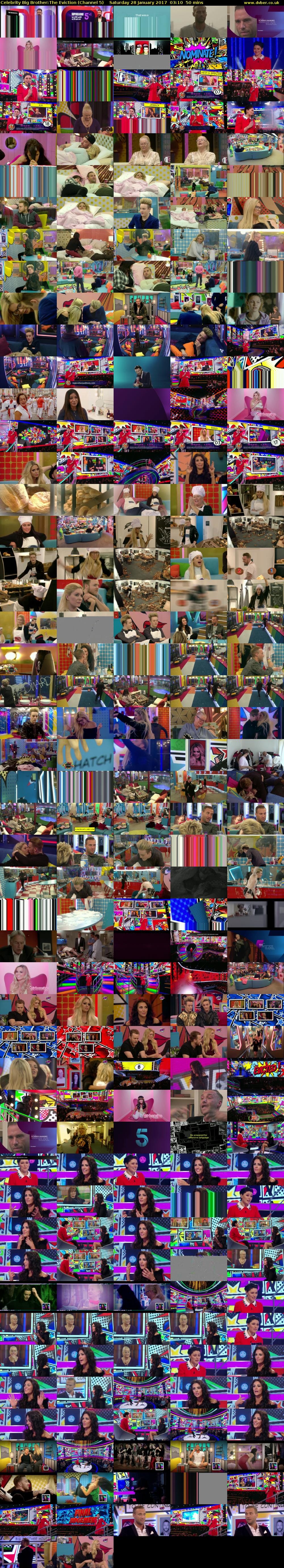 Celebrity Big Brother:The Eviction (Channel 5) Saturday 28 January 2017 03:10 - 04:00