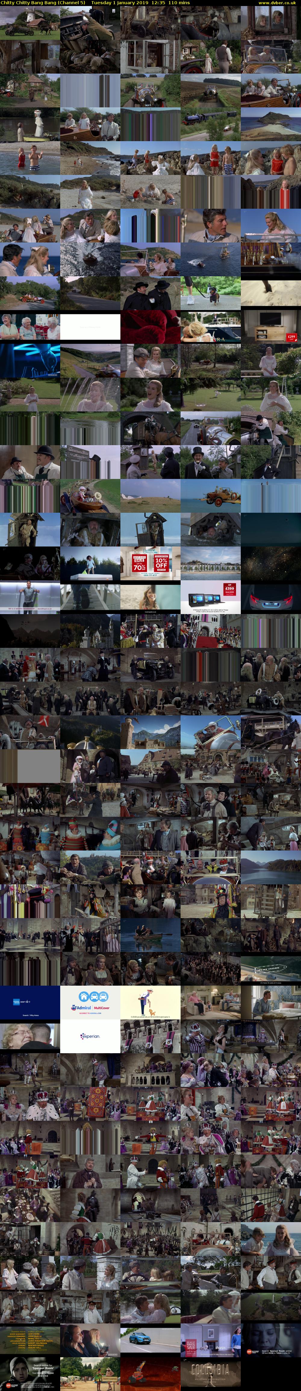 Chitty Chitty Bang Bang (Channel 5) Tuesday 1 January 2019 12:35 - 14:25