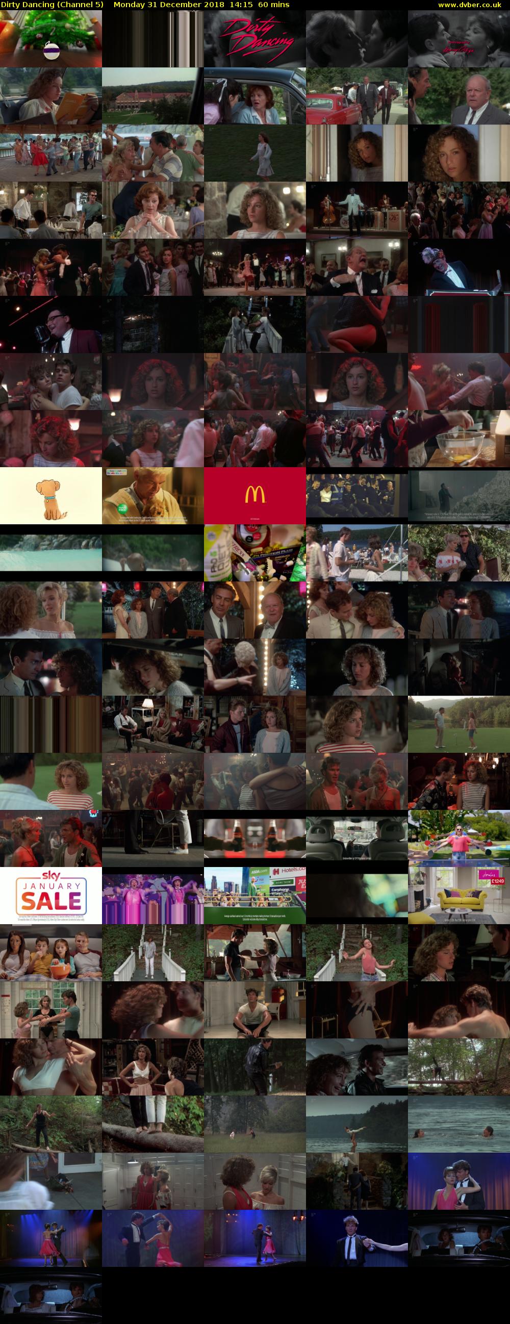 Dirty Dancing (Channel 5) Monday 31 December 2018 14:15 - 15:15