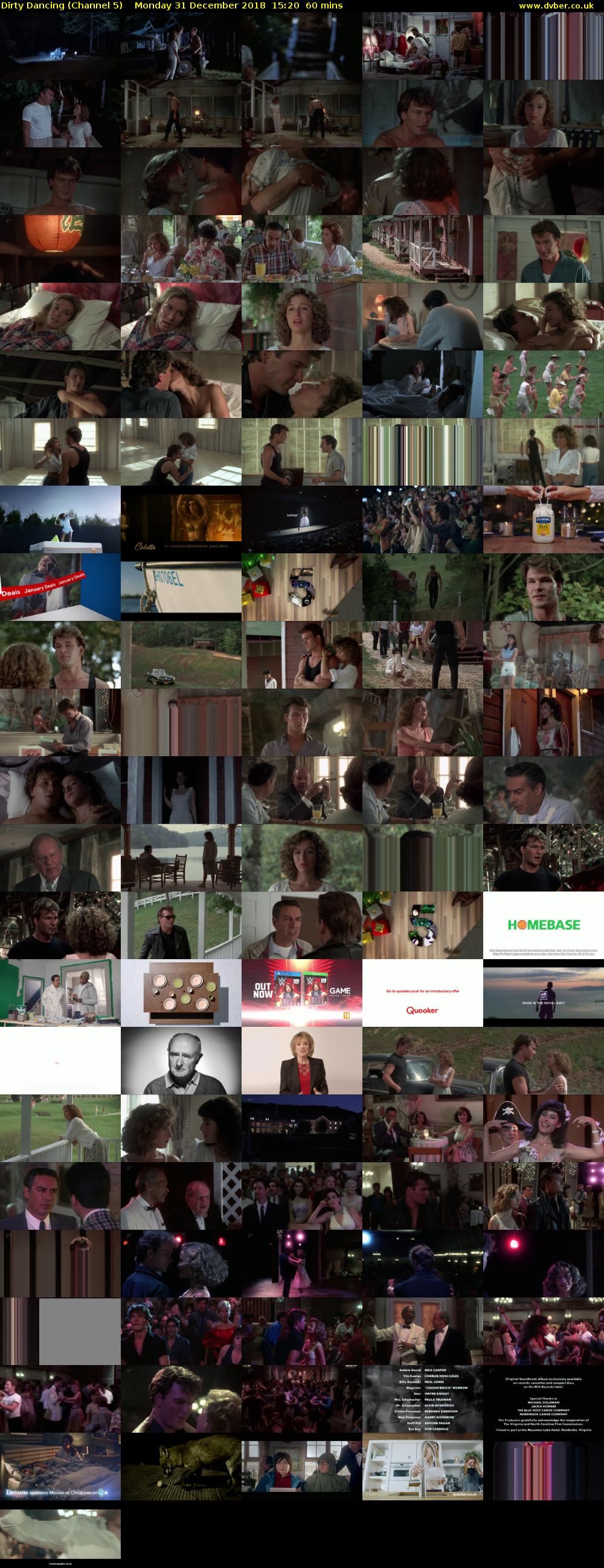 Dirty Dancing (Channel 5) Monday 31 December 2018 15:20 - 16:20