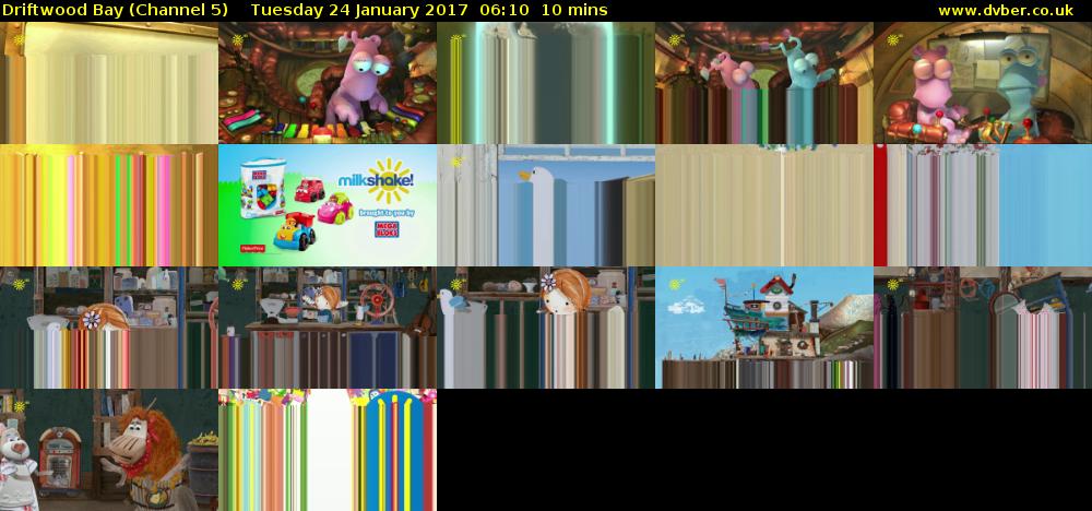 Driftwood Bay (Channel 5) Tuesday 24 January 2017 06:10 - 06:20