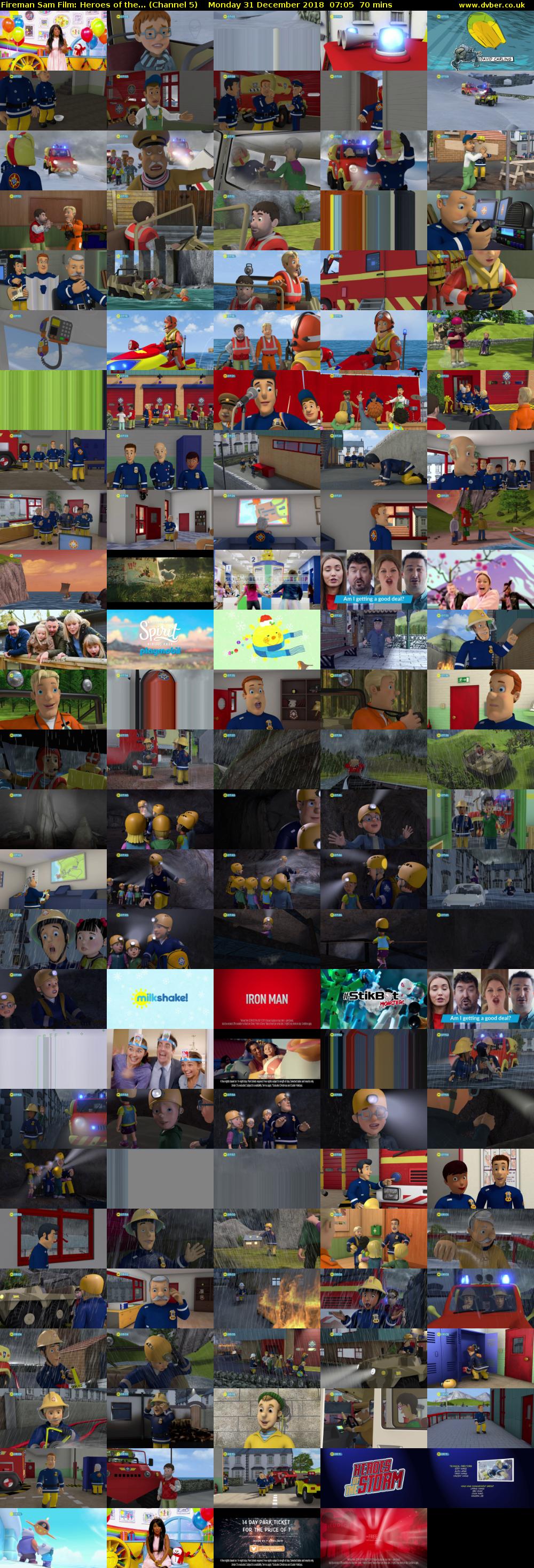 Fireman Sam Film: Heroes of the... (Channel 5) Monday 31 December 2018 07:05 - 08:15