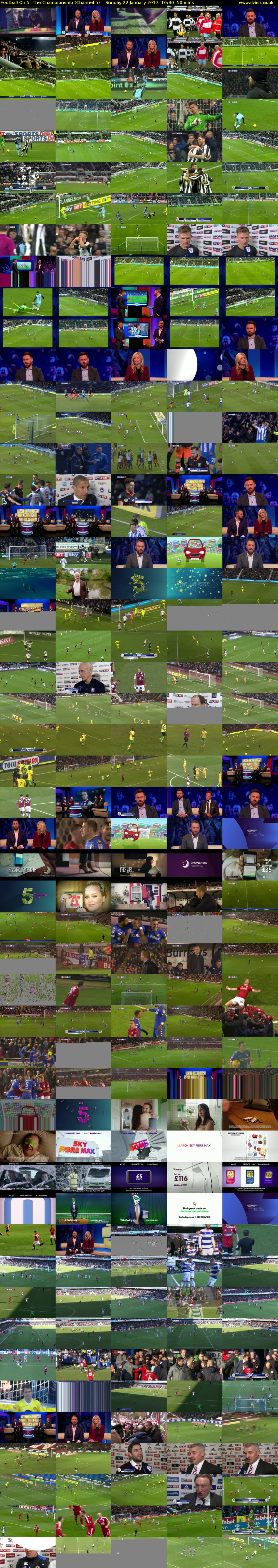 Football On 5: The Championship (Channel 5) Sunday 22 January 2017 10:30 - 11:20