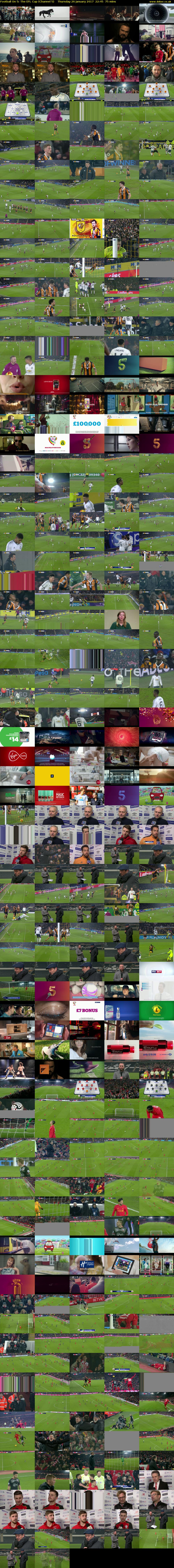 Football On 5: The EFL Cup (Channel 5) Thursday 26 January 2017 22:45 - 00:00