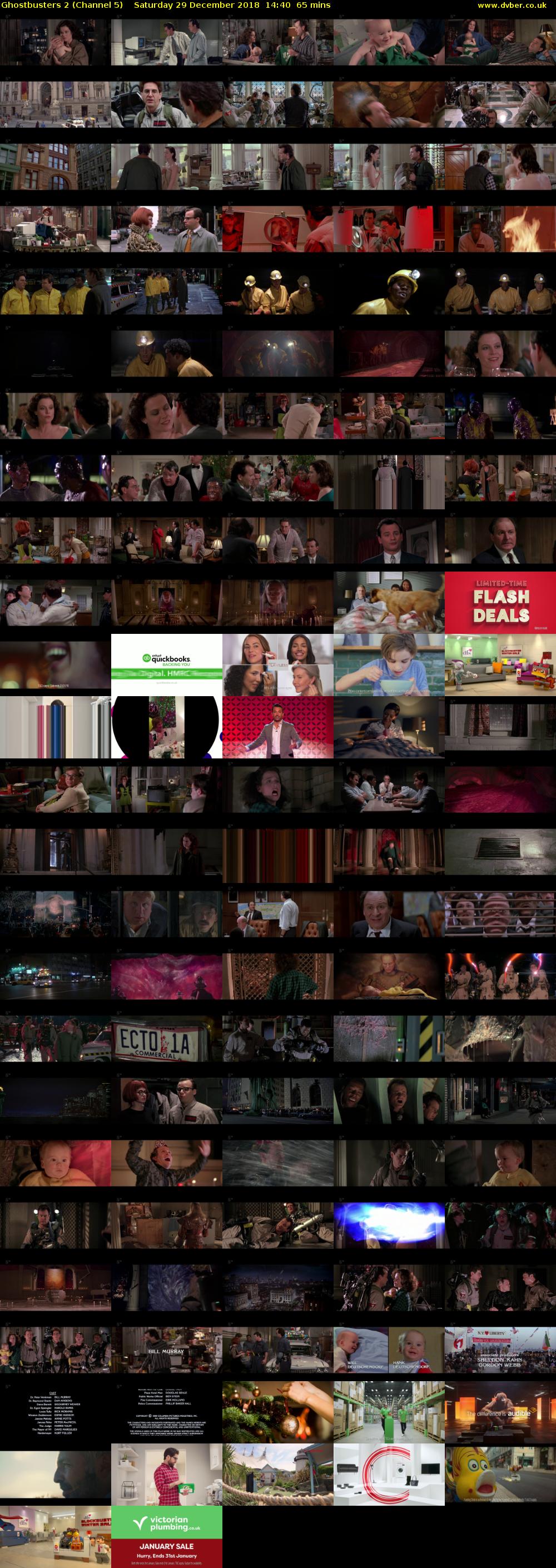 Ghostbusters 2 (Channel 5) Saturday 29 December 2018 14:40 - 15:45