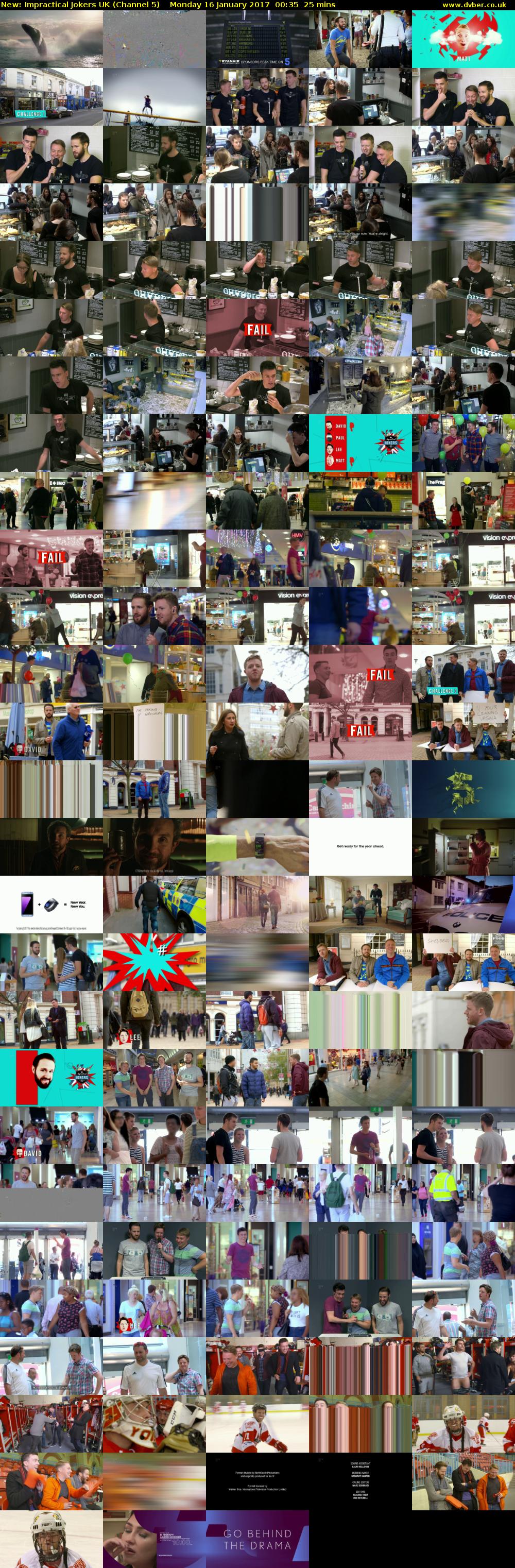 Impractical Jokers UK (Channel 5) Monday 16 January 2017 00:35 - 01:00