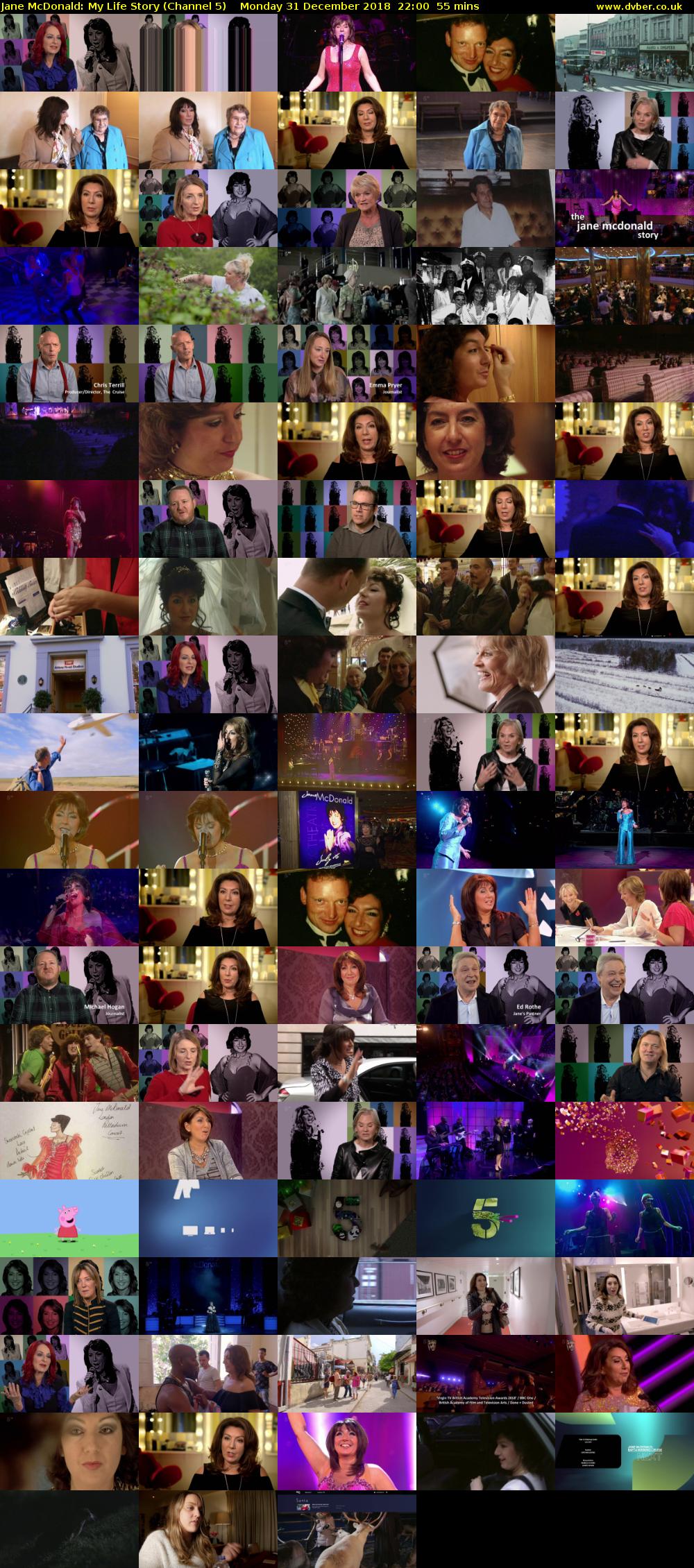 Jane McDonald: My Life Story (Channel 5) Monday 31 December 2018 22:00 - 22:55