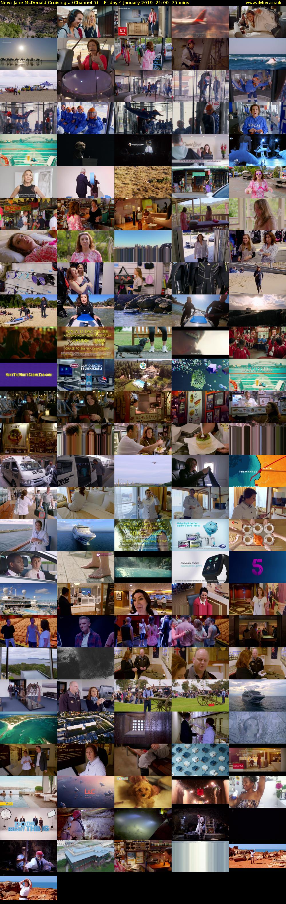 Jane McDonald Cruising... (Channel 5) Friday 4 January 2019 21:00 - 22:15