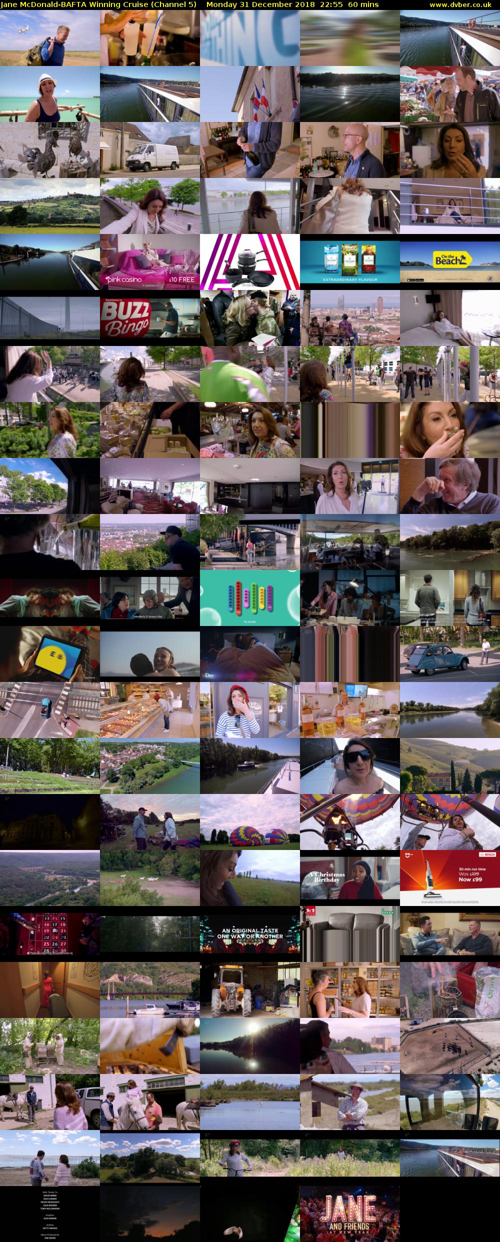 Jane McDonald-BAFTA Winning Cruise (Channel 5) Monday 31 December 2018 22:55 - 23:55