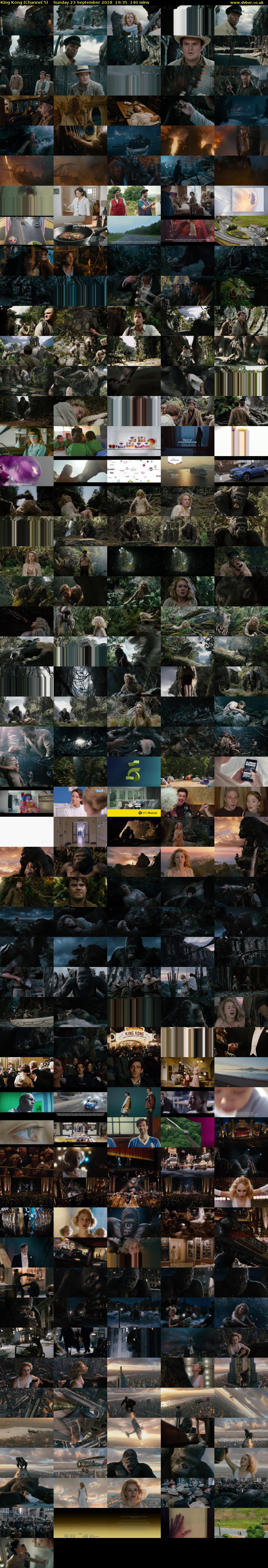 King Kong (Channel 5) Sunday 23 September 2018 19:35 - 21:55