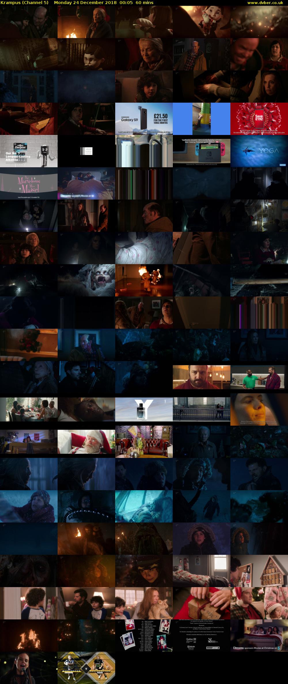 Krampus (Channel 5) Monday 24 December 2018 00:05 - 01:05