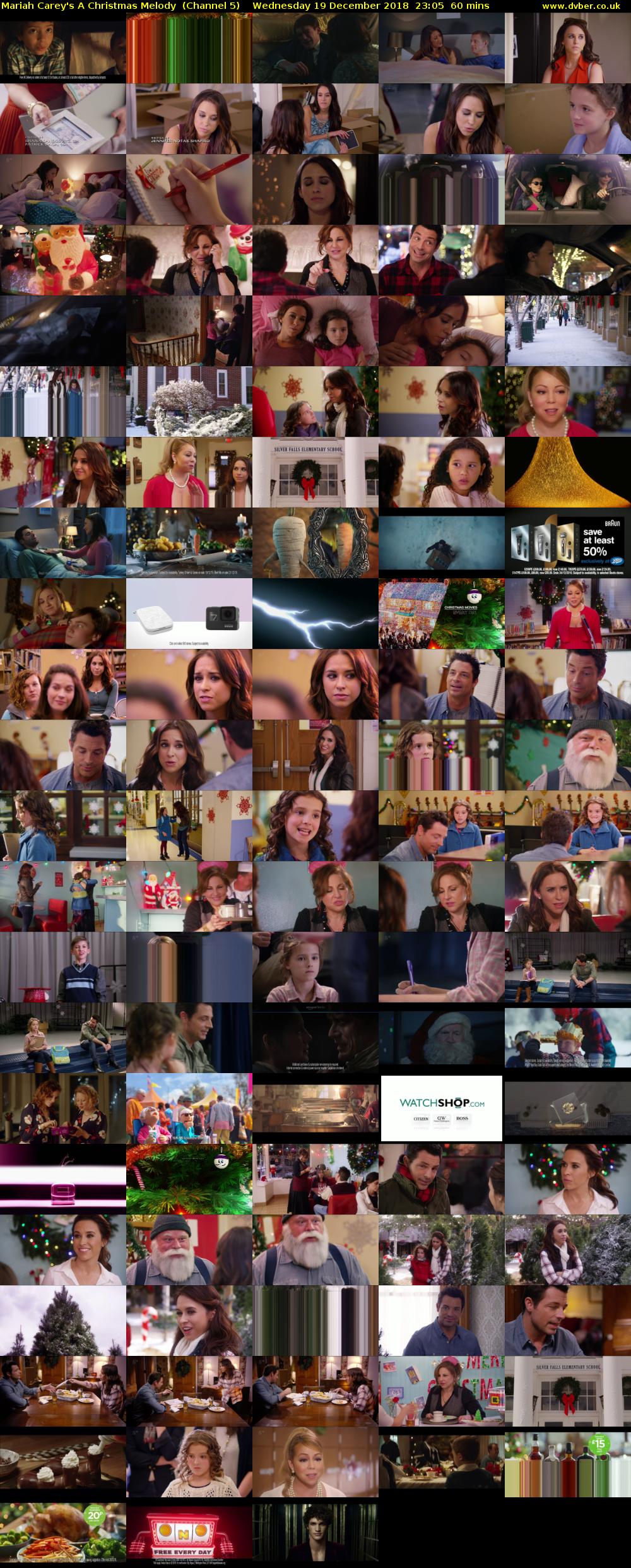 Mariah Carey's A Christmas Melody  (Channel 5) Wednesday 19 December 2018 23:05 - 00:05