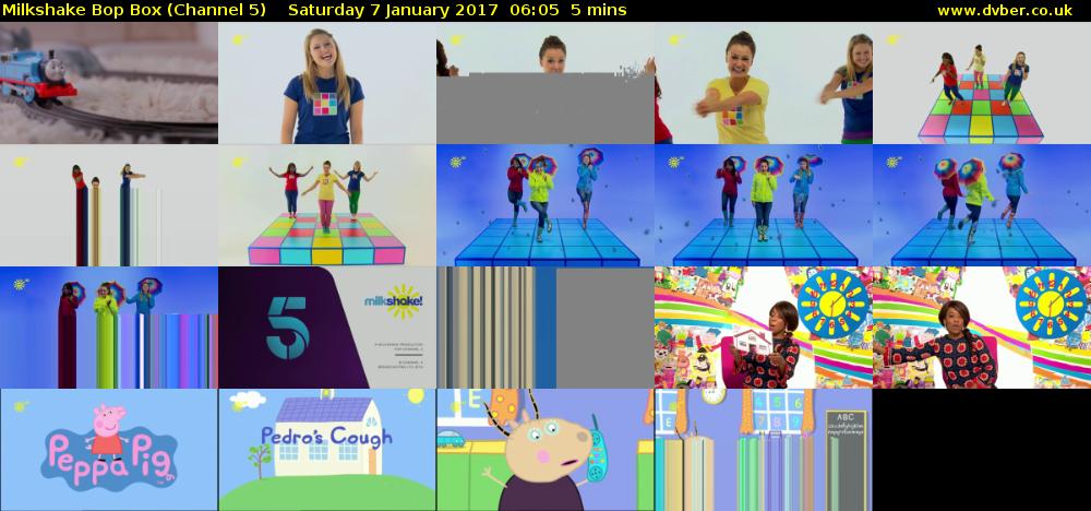 Milkshake Bop Box (Channel 5) Saturday 7 January 2017 06:05 - 06:10