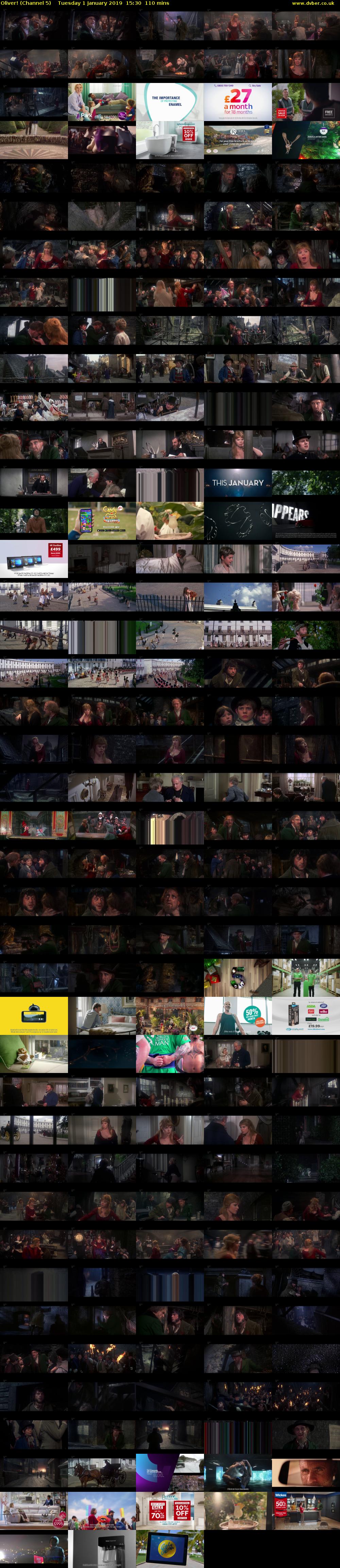 Oliver! (Channel 5) Tuesday 1 January 2019 15:30 - 17:20