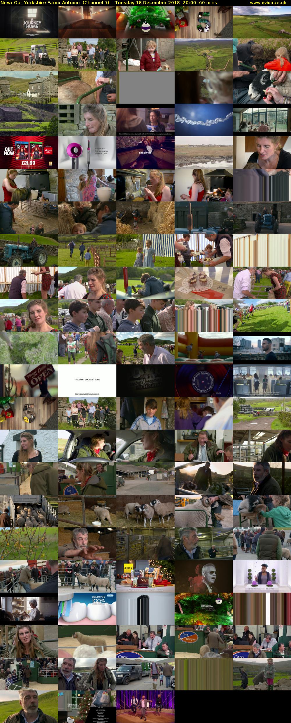 Our Yorkshire Farm: Autumn (Channel 5) Tuesday 18 December 2018 20:00 - 21:00