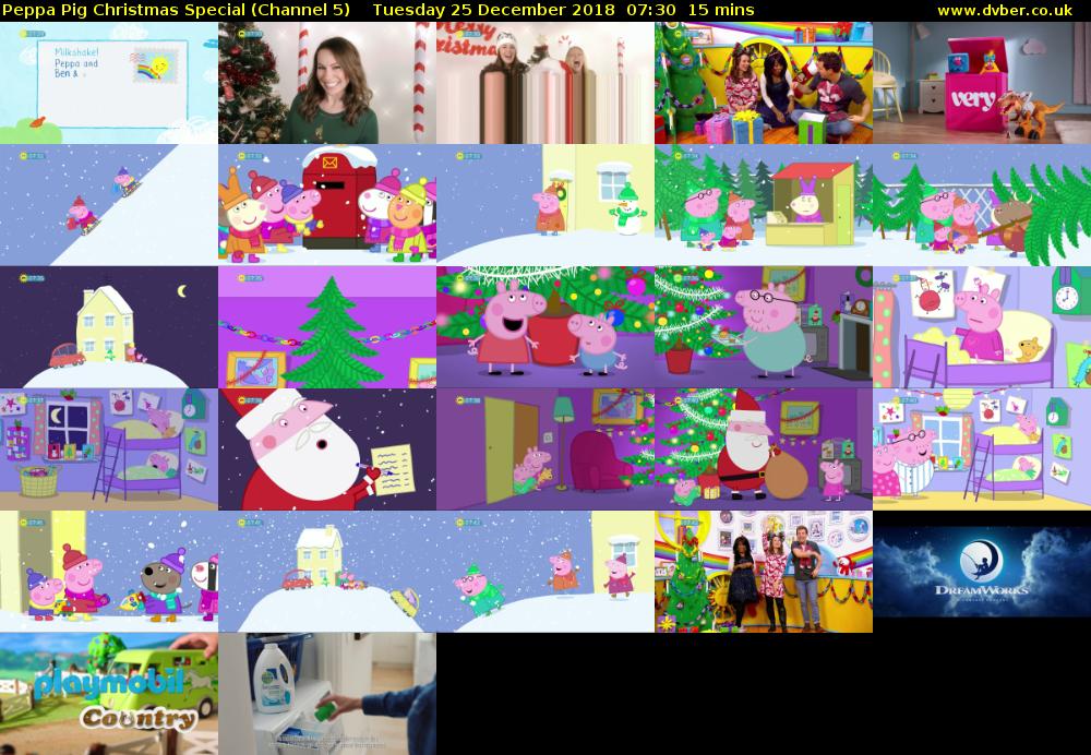 Peppa Pig Christmas Special (Channel 5) Tuesday 25 December 2018 07:30 - 07:45