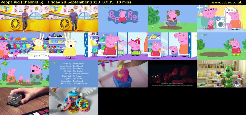Peppa Pig (Channel 5) Friday 28 September 2018 07:35 - 07:45