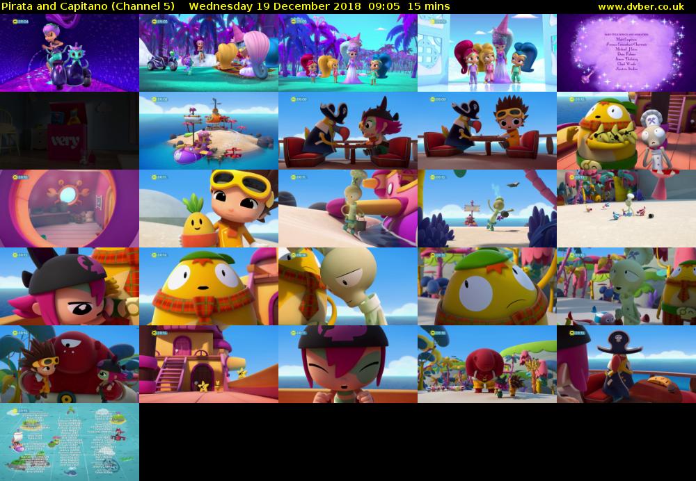 Pirata and Capitano (Channel 5) Wednesday 19 December 2018 09:05 - 09:20