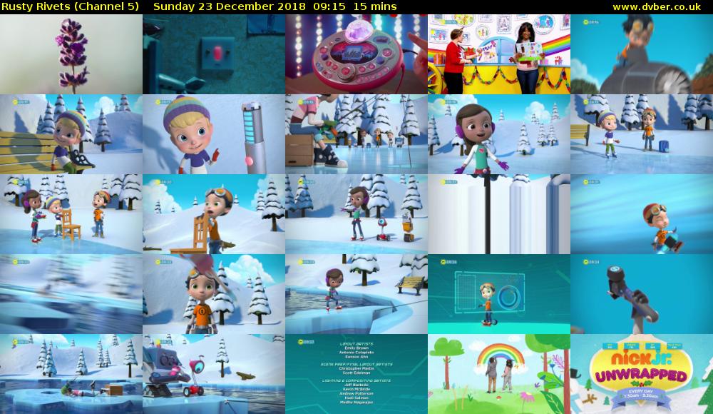 Rusty Rivets (Channel 5) Sunday 23 December 2018 09:15 - 09:30