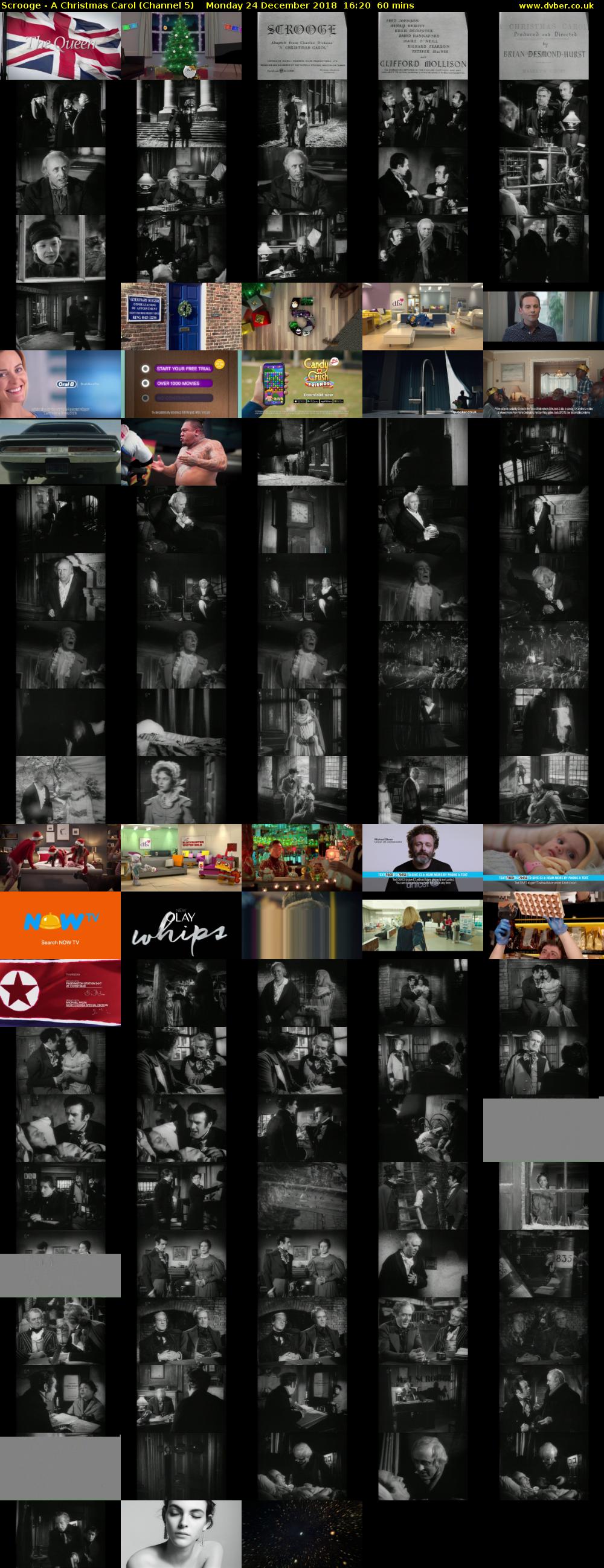 Scrooge - A Christmas Carol (Channel 5) Monday 24 December 2018 16:20 - 17:20