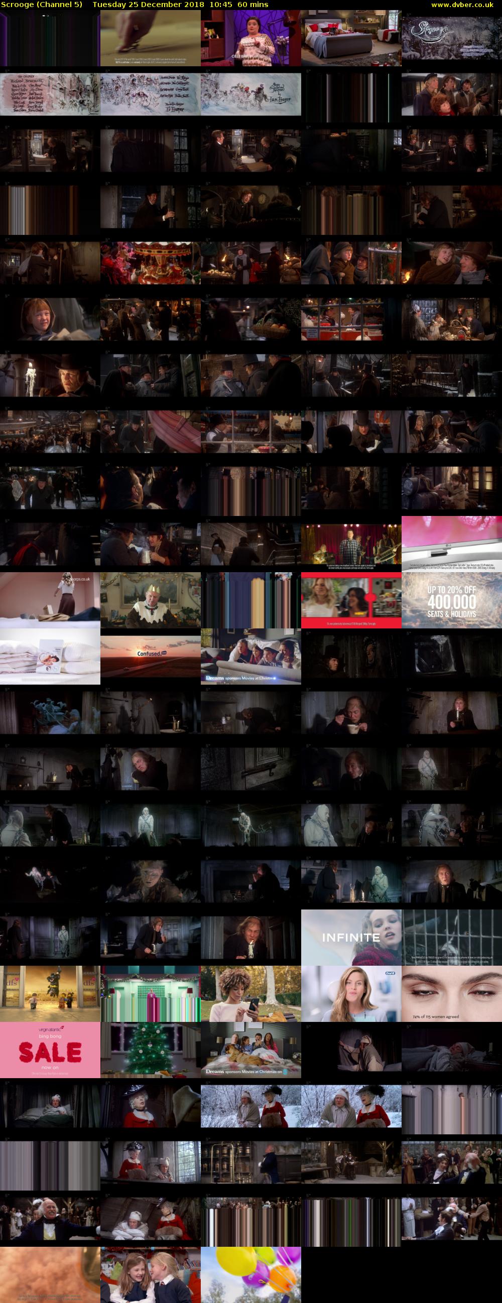 Scrooge (Channel 5) Tuesday 25 December 2018 10:45 - 11:45