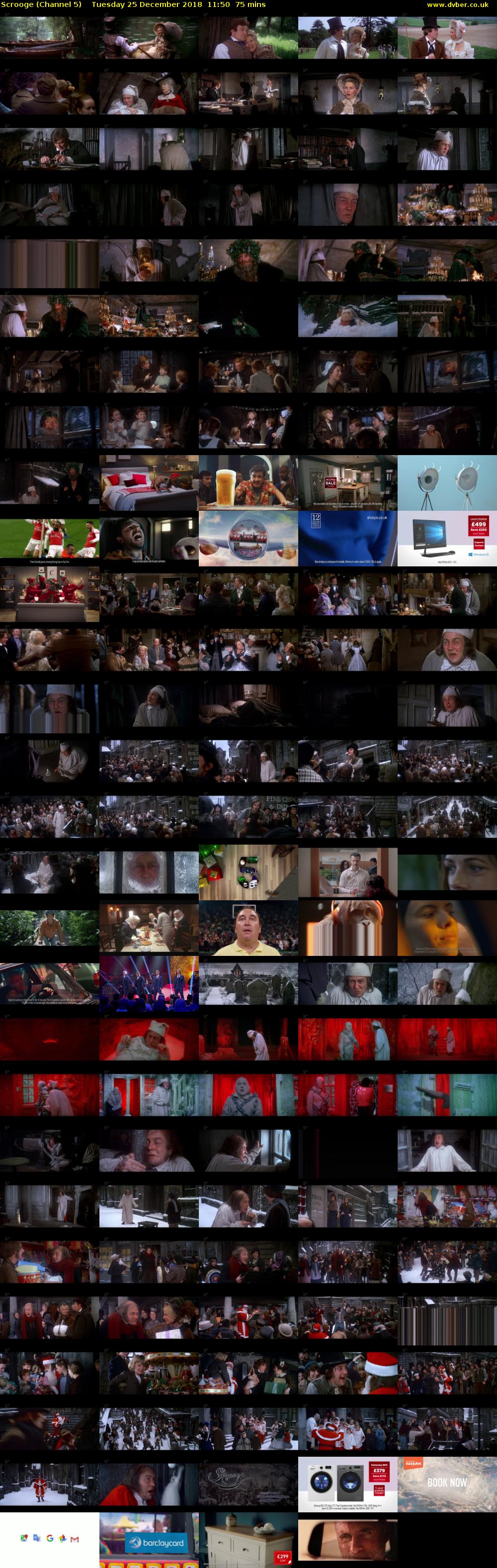 Scrooge (Channel 5) Tuesday 25 December 2018 11:50 - 13:05