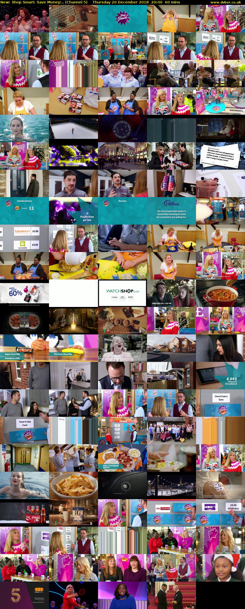 Shop Smart: Save Money:.. (Channel 5) Thursday 20 December 2018 20:00 - 21:00