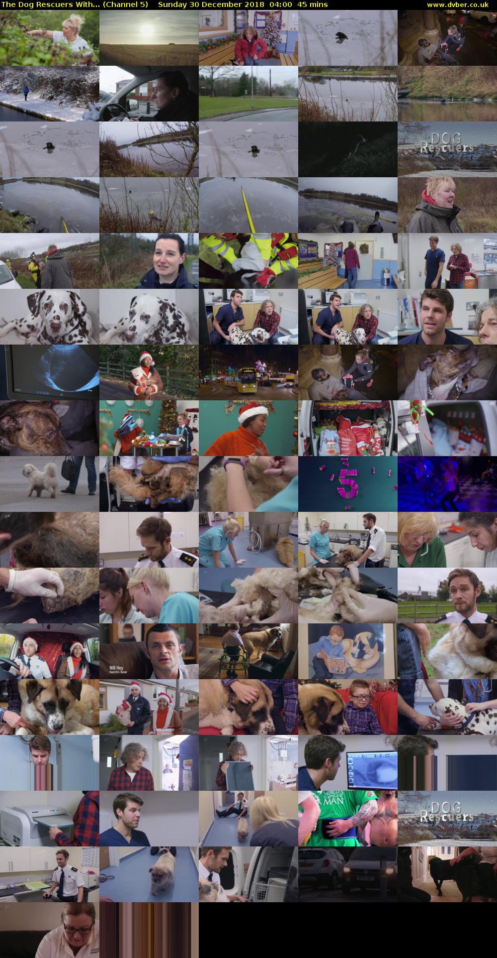 The Dog Rescuers With... (Channel 5) Sunday 30 December 2018 04:00 - 04:45