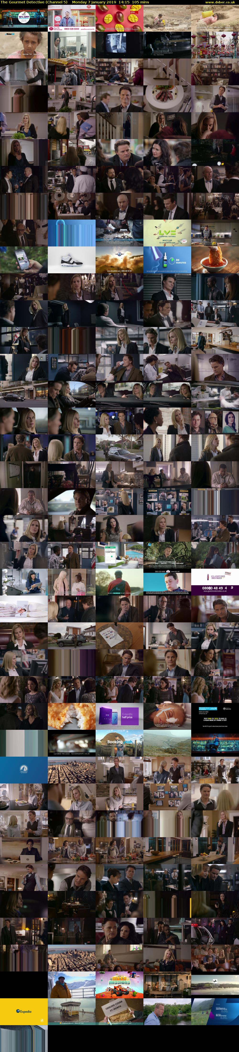 The Gourmet Detective (Channel 5) Monday 7 January 2019 14:15 - 16:00