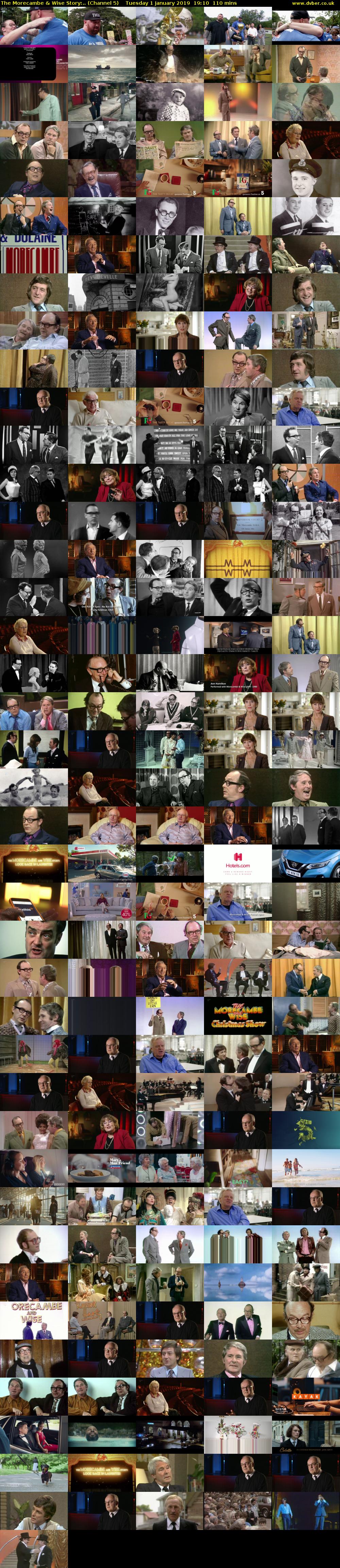 The Morecambe & Wise Story:.. (Channel 5) Tuesday 1 January 2019 19:10 - 21:00