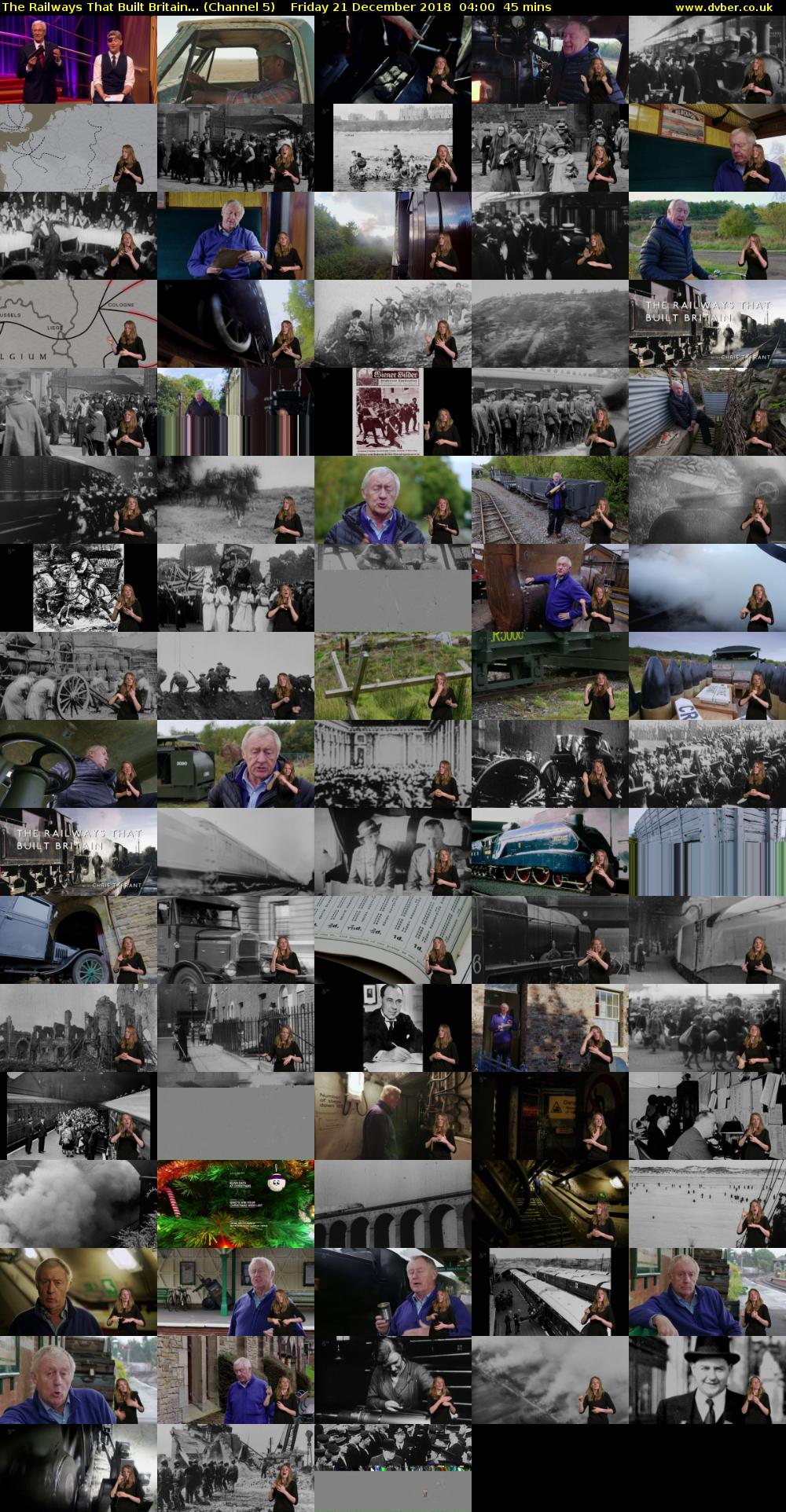 The Railways That Built Britain... (Channel 5) Friday 21 December 2018 04:00 - 04:45