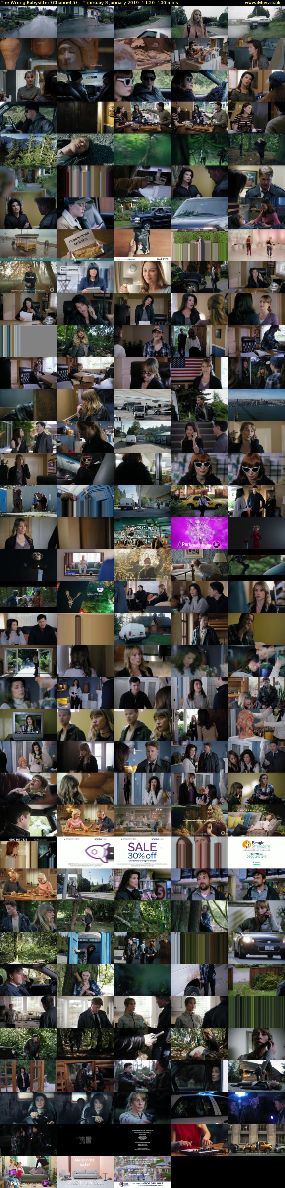 The Wrong Babysitter (Channel 5) Thursday 3 January 2019 14:20 - 16:00