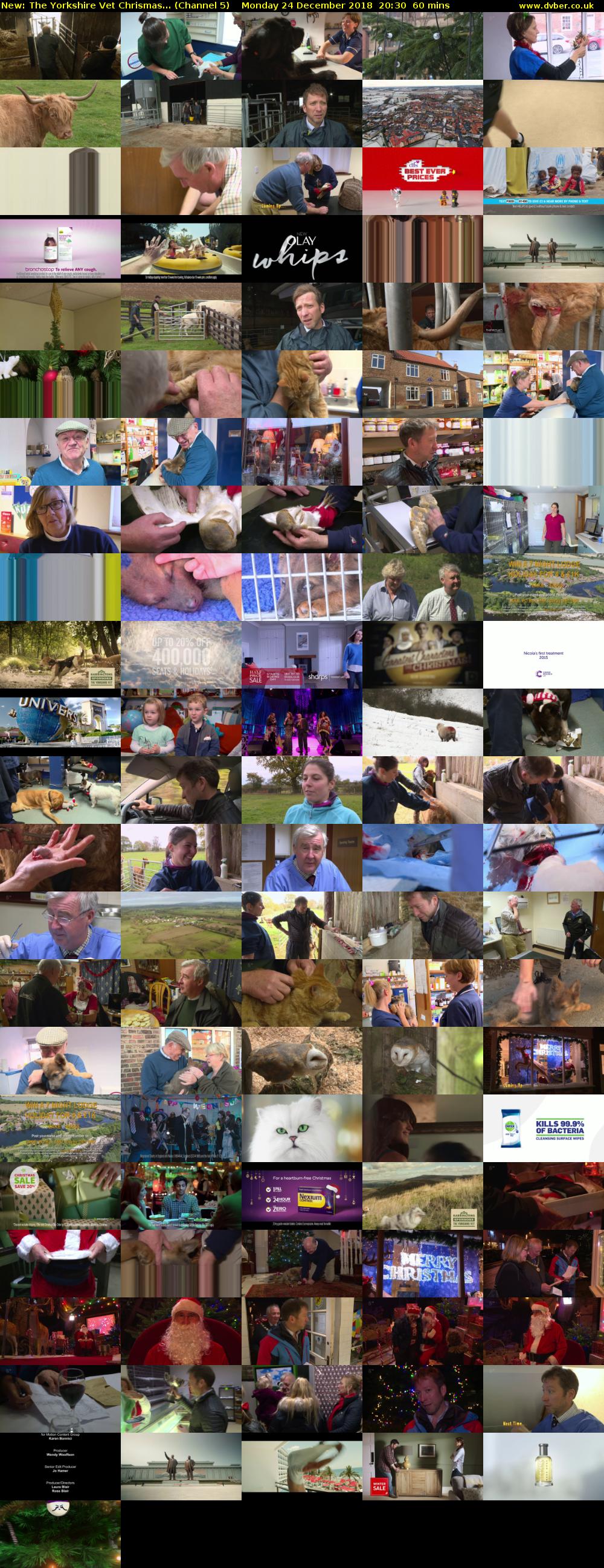 The Yorkshire Vet Chrismas... (Channel 5) Monday 24 December 2018 20:30 - 21:30