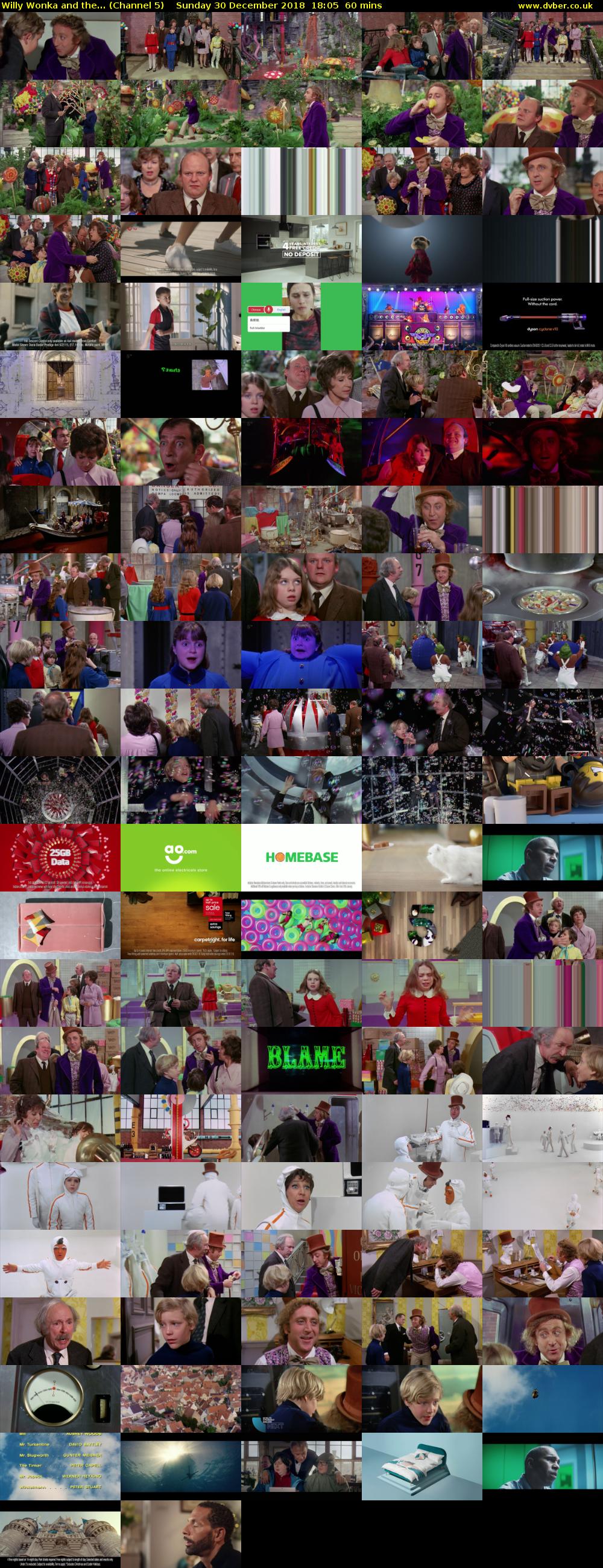 Willy Wonka and the... (Channel 5) Sunday 30 December 2018 18:05 - 19:05