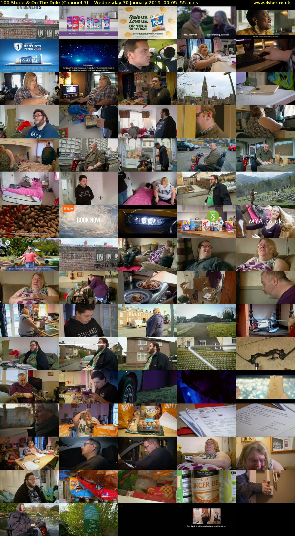 100 Stone & On The Dole (Channel 5) Wednesday 30 January 2019 00:05 - 01:00