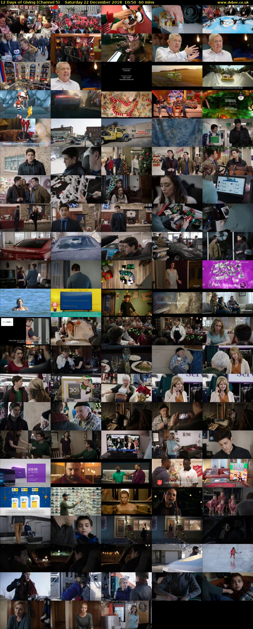 12 Days of Giving (Channel 5) Saturday 22 December 2018 10:50 - 11:50