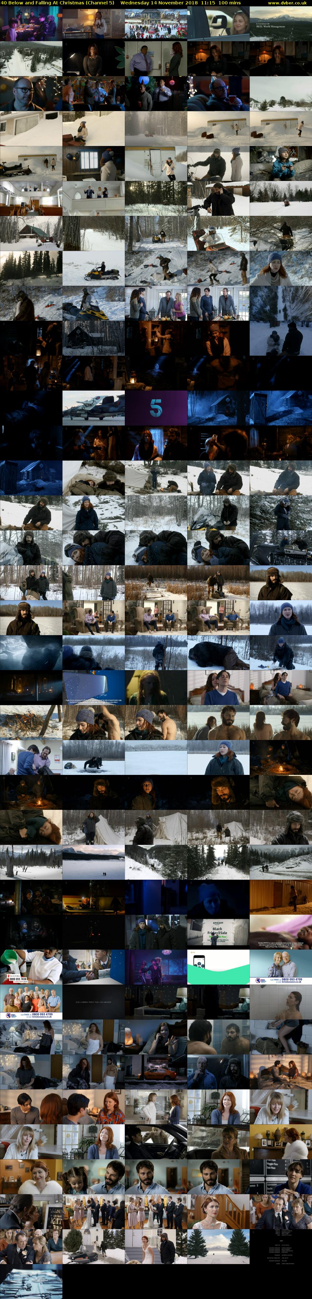 40 Below and Falling At Christmas (Channel 5) Wednesday 14 November 2018 11:15 - 12:55