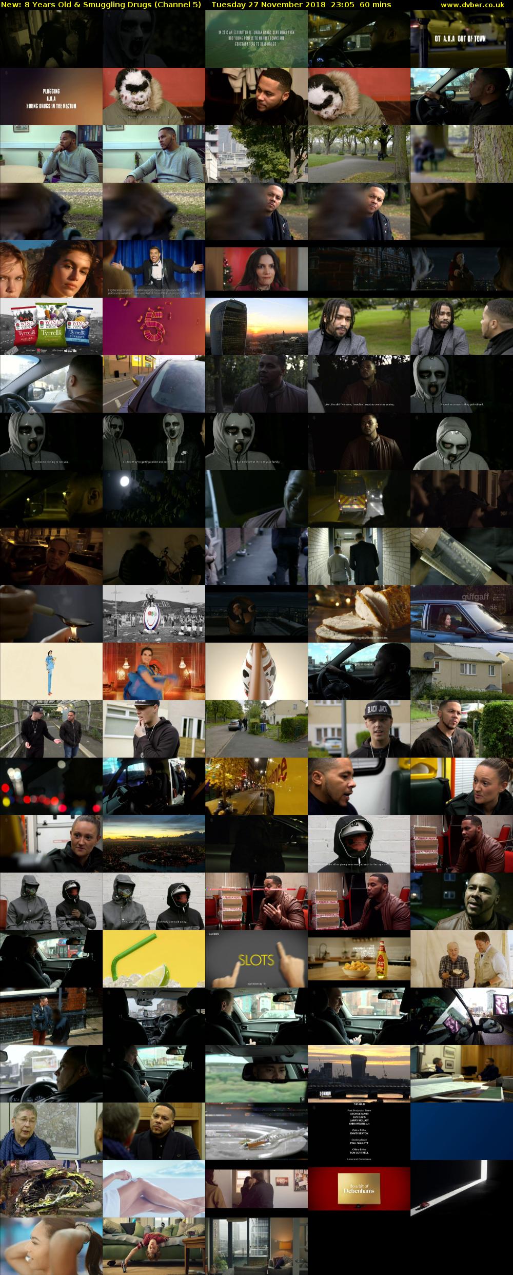 8 Years Old & Smuggling Drugs (Channel 5) Tuesday 27 November 2018 23:05 - 00:05