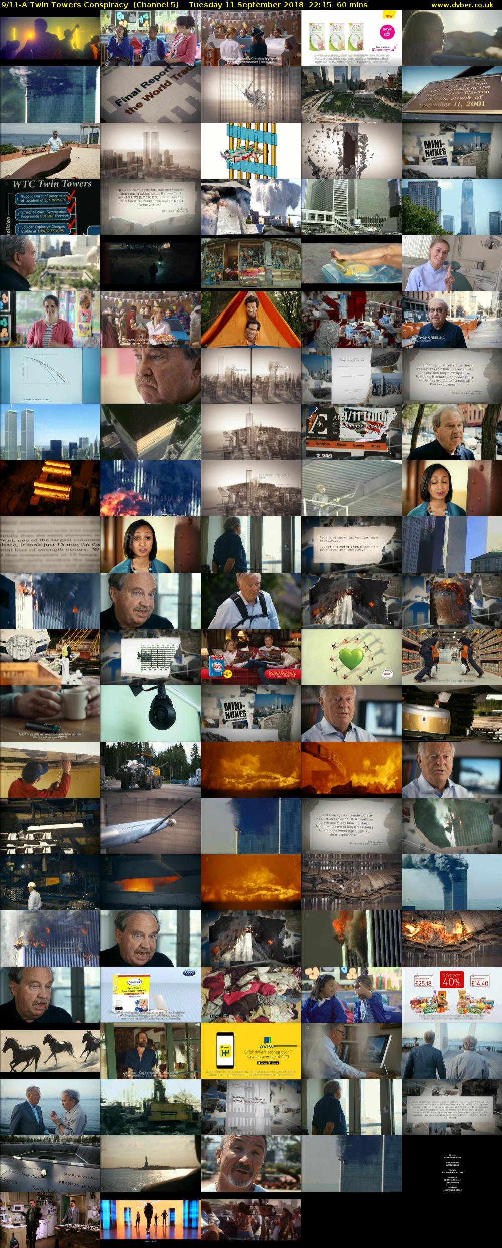 9/11-A Twin Towers Conspiracy  (Channel 5) Tuesday 11 September 2018 22:15 - 23:15
