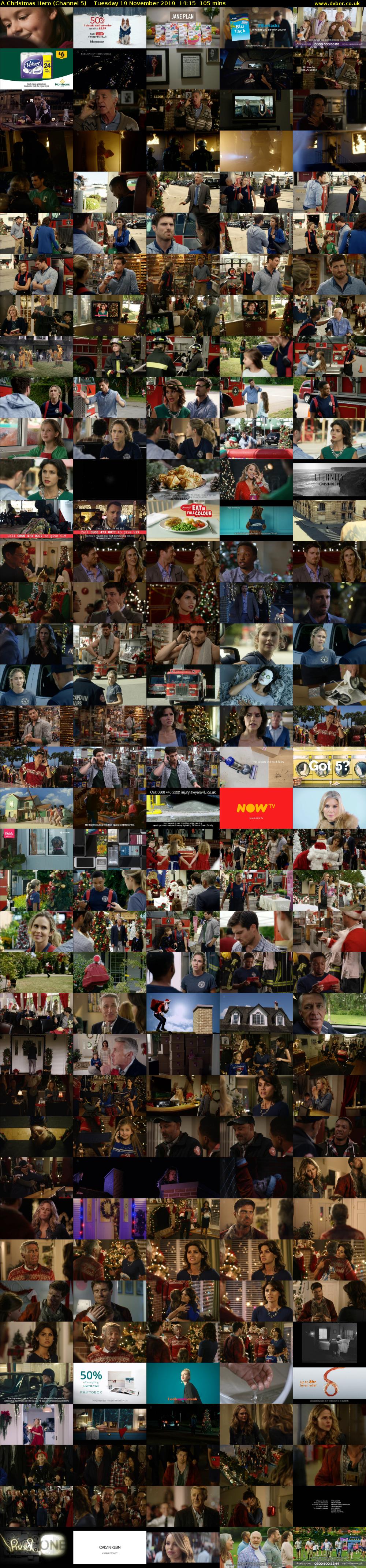 A Christmas Hero (Channel 5) Tuesday 19 November 2019 14:15 - 16:00