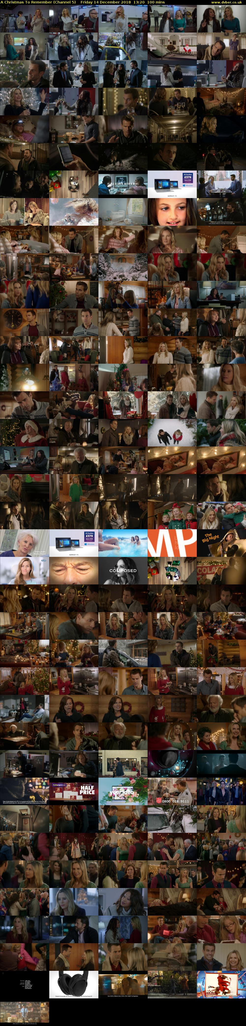 A Christmas To Remember (Channel 5) Friday 14 December 2018 13:20 - 15:00