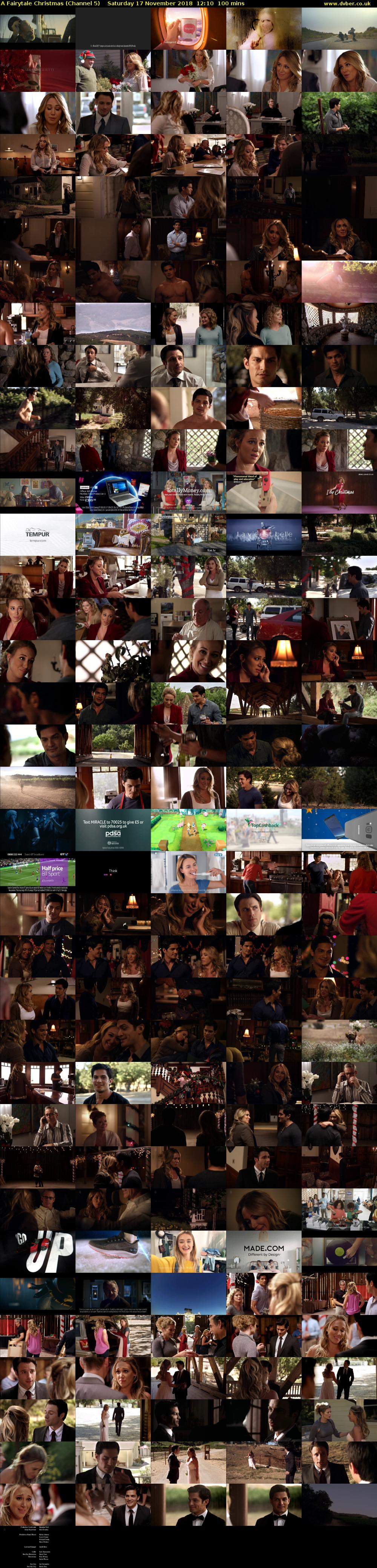 A Fairytale Christmas (Channel 5) Saturday 17 November 2018 12:10 - 13:50