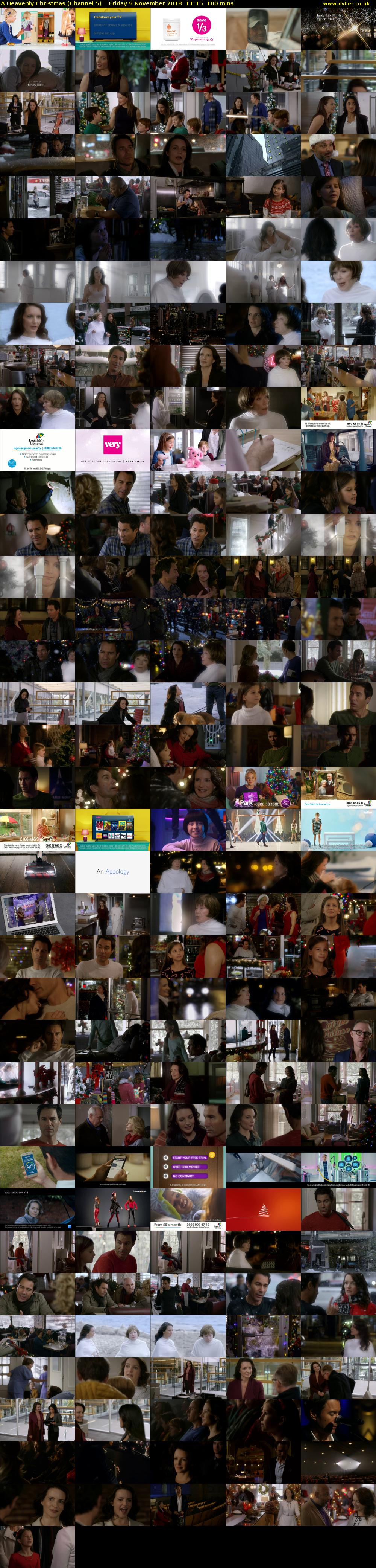 A Heavenly Christmas (Channel 5) Friday 9 November 2018 11:15 - 12:55