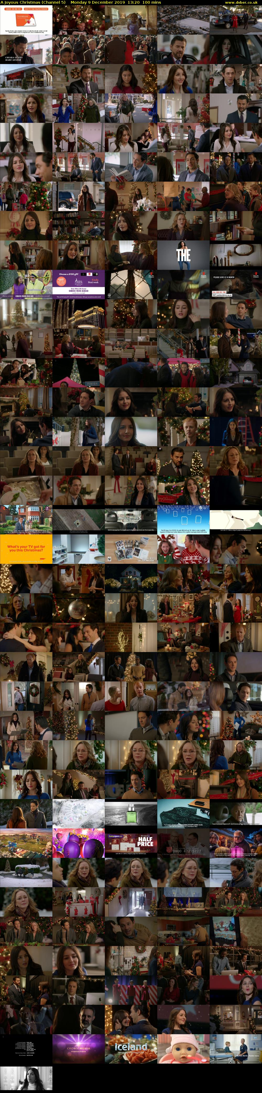 A Joyous Christmas (Channel 5) Monday 9 December 2019 13:20 - 15:00