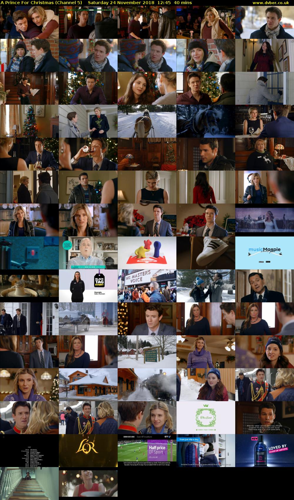 A Prince For Christmas (Channel 5) Saturday 24 November 2018 12:45 - 13:25