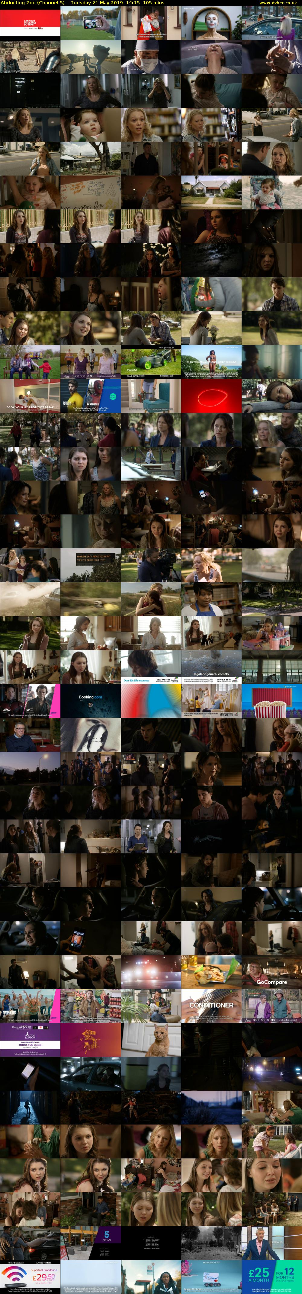 Abducting Zoe (Channel 5) Tuesday 21 May 2019 14:15 - 16:00