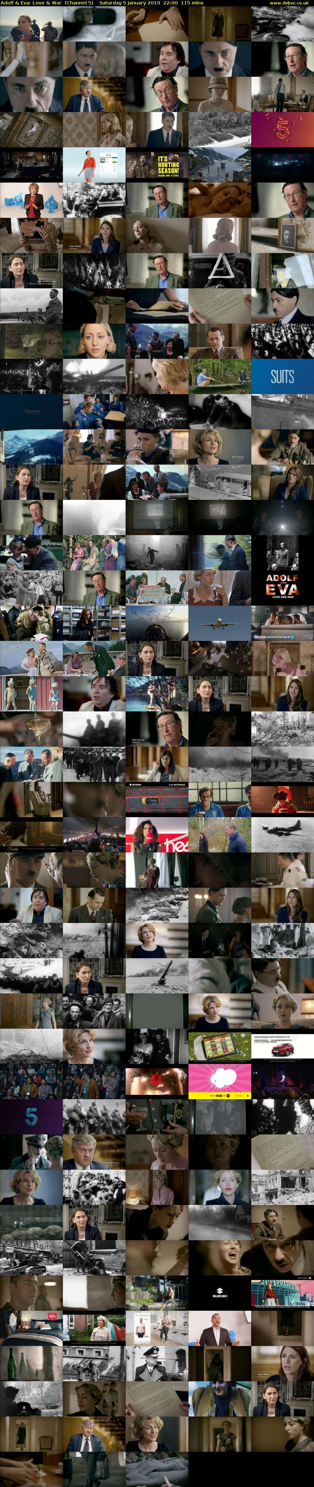 Adolf & Eva: Love & War  (Channel 5) Saturday 5 January 2019 22:00 - 23:55