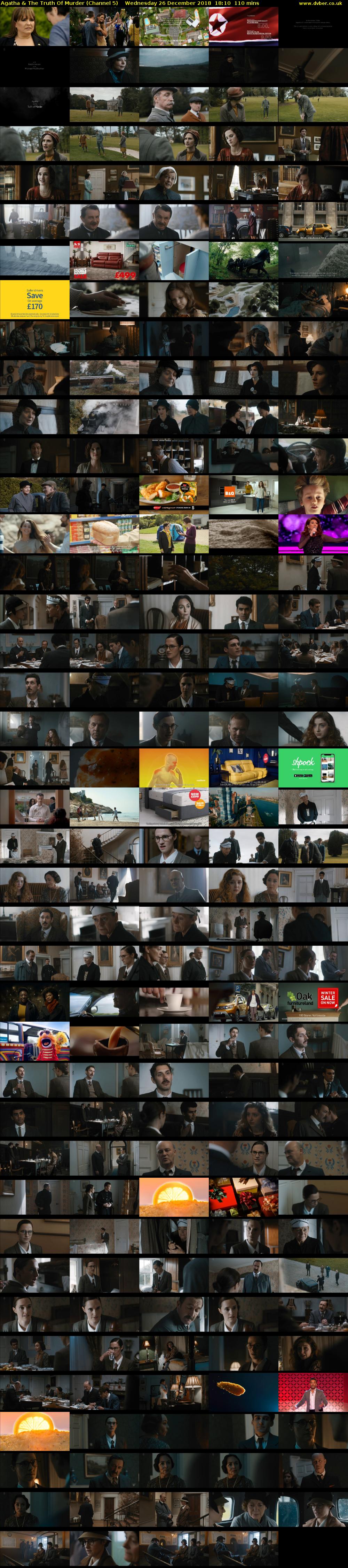 Agatha & The Truth Of Murder (Channel 5) Wednesday 26 December 2018 18:10 - 20:00