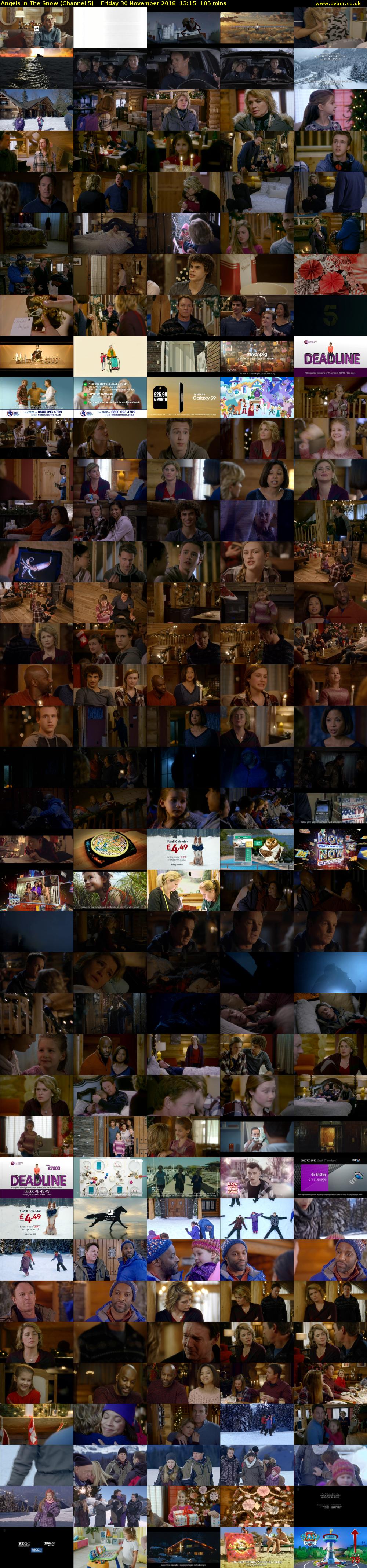 Angels In The Snow (Channel 5) Friday 30 November 2018 13:15 - 15:00